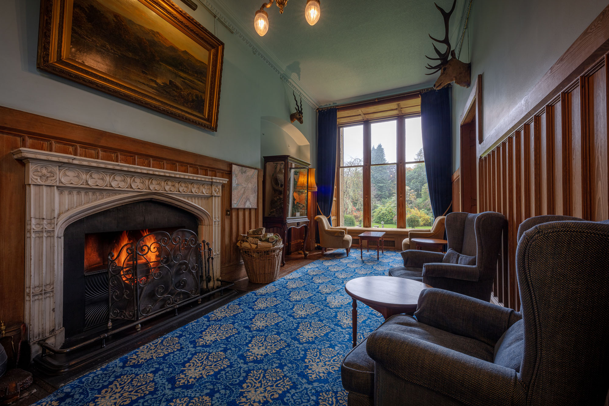 Hall fire and seating