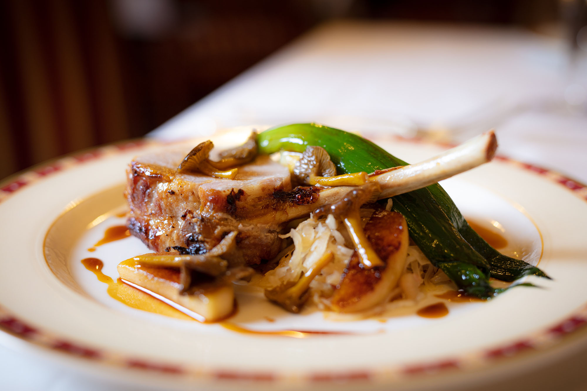 pork chop, local produce